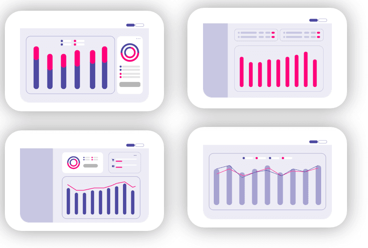Dashboard de analítica de Omnitok Content con métricas de rendimiento por SKU y retailer