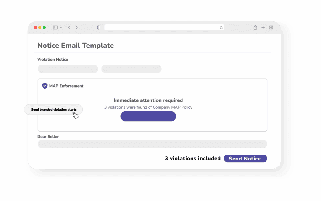 Scalable MAP enforcement with automated violation alerts