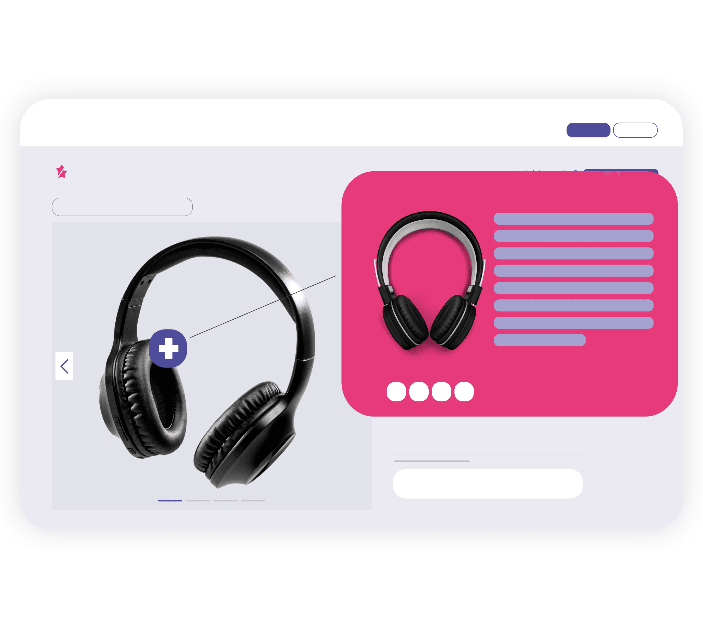 Hotspots interactivos en el carrusel de imágenes del PDP